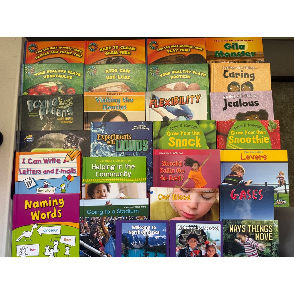 Lot of 25 Educational Kids Books Science Social Studies Health Early Readers